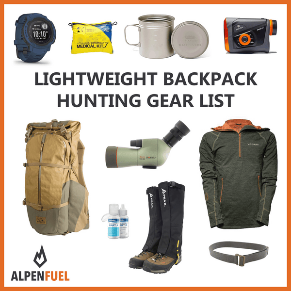 Updated Backpack Hunting Gear List